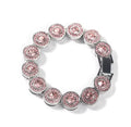 Rose Gold Circle Tennis Bracelet
