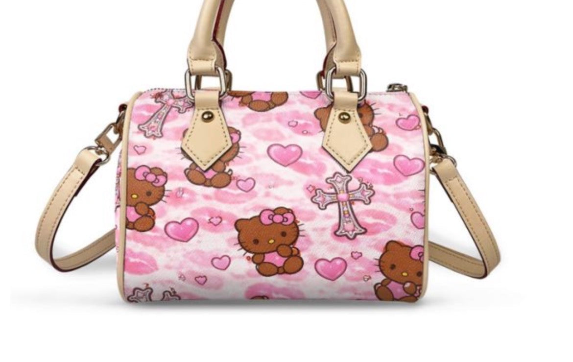 Pink Sweetheart Barrel Bag