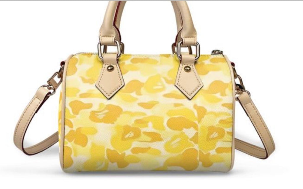 Golden Dollz Camo Mini Barrel Bag