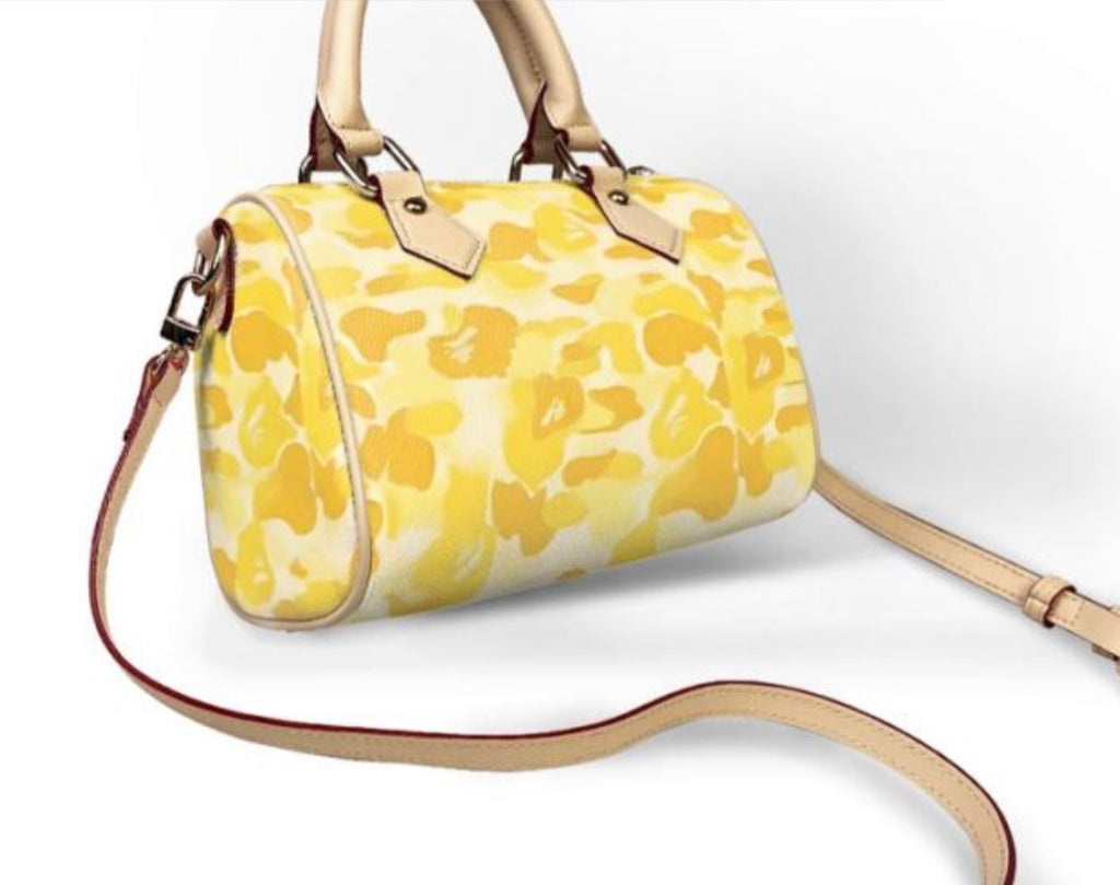Golden Dollz Camo Mini Barrel Bag